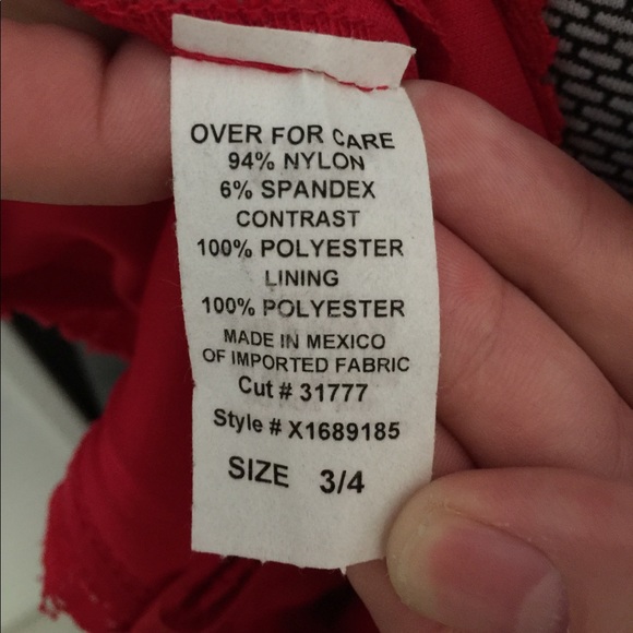 Floor Length Red Lace Windsor Evening Gown Dress - Picture 5 of 5